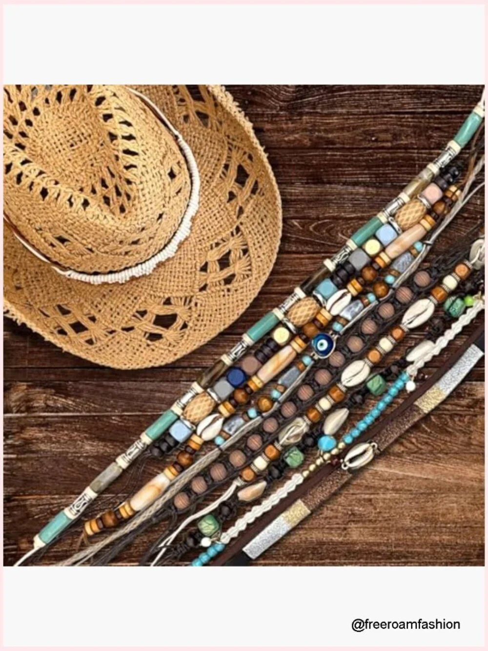 Braided Cowboy Hat Bands 10-Pack Western Hat Belts Replacement